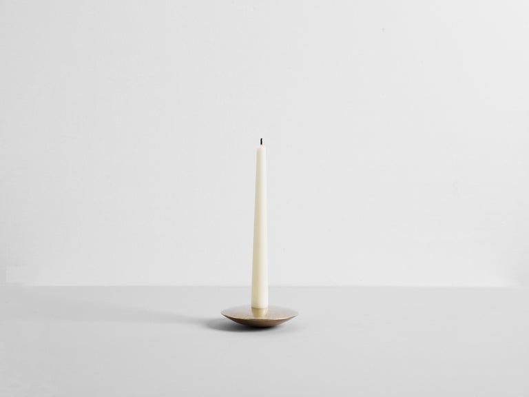 Contemporary Brass Candleholder, Henry Wilson - Galerie Philia